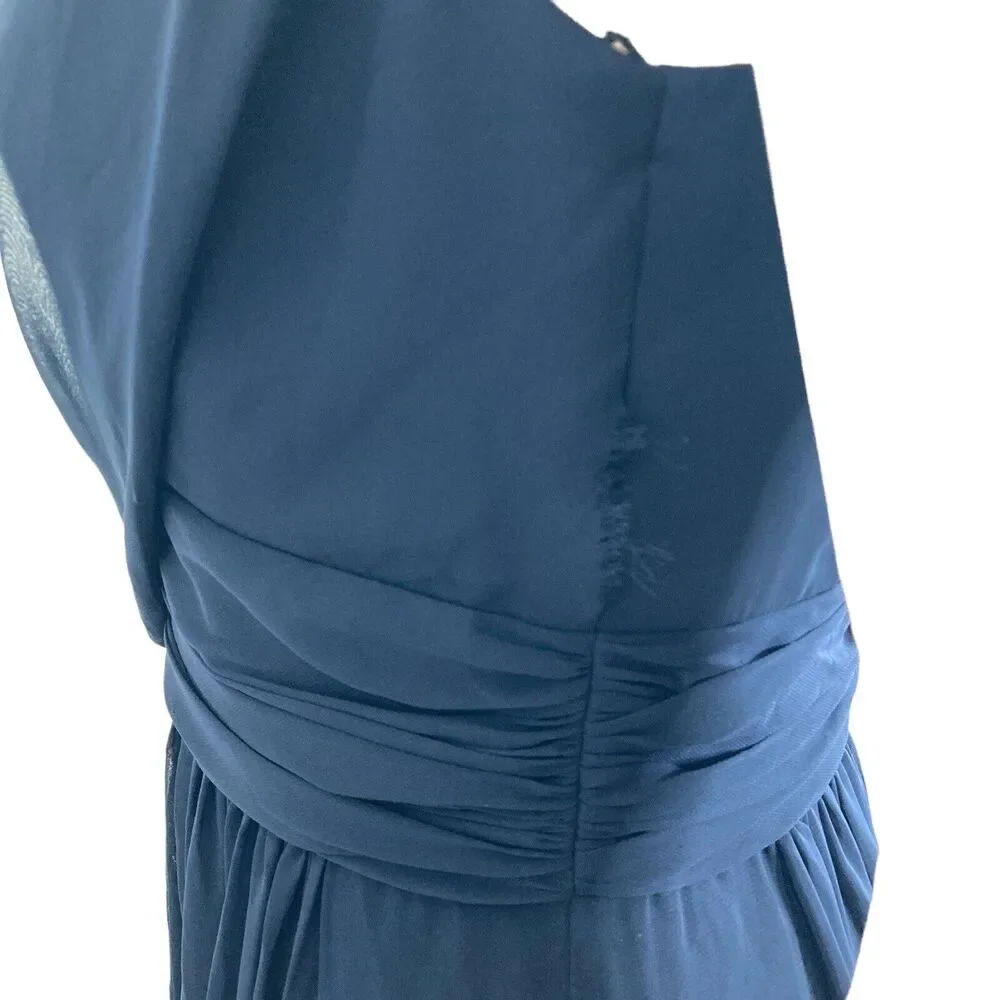 Dessy Collection Dress Womens 8R Midnight Blue Maxi